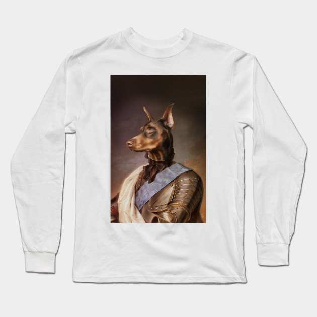 Doberman Long Sleeve T-Shirt by storebuild@hkrmedia.com